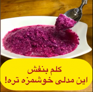 طرز تهیه کلم بنفش با خردکن مایللوکس