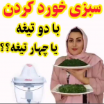 سبزی خرد کردن با 2 تیغه و 4 تیغه خردکن مایللوکس